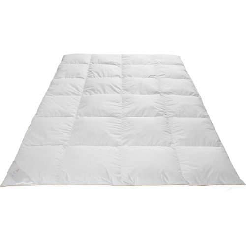 4041134042432 - Daunenbettdecke FRAU HOLLE Ava Bettdecken für Sommer oder Winter hergestellt in Deutschland Gr B L 135 cm x 200 cm warm weiß Allergiker Bettdecke 4041134042432 - Daunenbettdecke FRAU HOLLE Ava Bettdecken für Sommer oder Winter hergestellt in Deutschland Gr B L 135 cm x 200 cm warm weiß Allergiker Bettdecke
