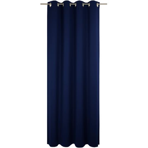 4004567507275 - Vorhang WIRTH Newbury Gardinen Gr 385 cm Ösen 130 cm blau (nachtblau) Ösen nach Maß