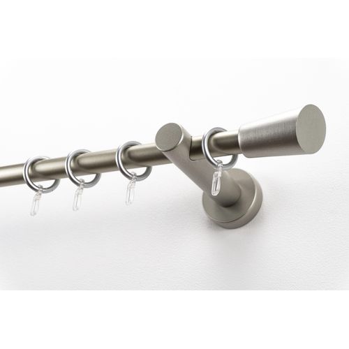 9002777307833 - Gardinenstange GARESA MOLIS Gardinenstangen Gr L 430 cm Ø 20 mm 1 läufig silberfarben (mattchromfarben) Kinder Gardinenstangen für Vorhanggarnitur verlängerbar Wandmontage Keil mit Ringe und Haken 9002777307833 - Gardinenstange GARESA MOLIS Gardinenstangen Gr L 430 cm Ø 20 mm 1 läufig silberfarben (mattchromfarben) Kinder Gardinenstangen für Vorhanggarnitur verlängerbar Wandmontage Keil mit Ringe und Haken