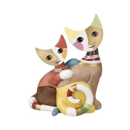 4005169364105 - Dekofigur GOEBEL Rosina Wachtmeister - Katzen Noemi e Taddeo Dekofiguren Gr B H T 75 cm x 165 cm x 125 cm bunt Weihnachtsengel Weihnachtsfiguren Sammelfigur