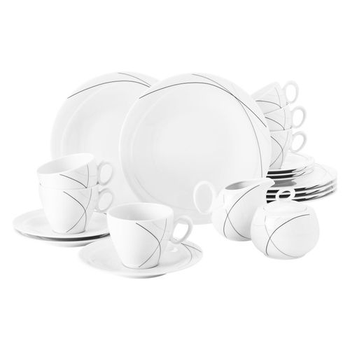 4003106947664 - Kaffeeservice SELTMANN WEIDEN Geschirr-Set Service Trio Highline Geschirr-Sets Gr 20 tlg schwarz (weiß schwarz grau) Geschirr-Sets für 6 Personen Made in Germany 20 Teile 4003106947664 - Kaffeeservice SELTMANN WEIDEN Geschirr-Set Service Trio Highline Geschirr-Sets Gr 20 tlg schwarz (weiß schwarz grau) Geschirr-Sets für 6 Personen Made in Germany 20 Teile