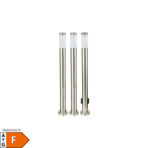 4059157084346 - Etc-shop - 3x rgb led Außen Steh Lampen fernbedienung Garten Steckdosen Edelstahl Terrassen Leuchten dimmbar 4059157084346 - Etc-shop - 3x rgb led Außen Steh Lampen fernbedienung Garten Steckdosen Edelstahl Terrassen Leuchten dimmbar
