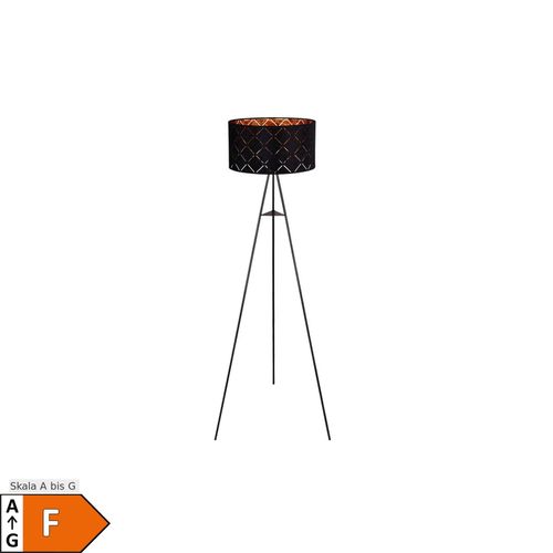 9007371544967 - RGB LED Stehlampe Textil schwarz-goldStativ Gestell SUNNA 9007371544967 - RGB LED Stehlampe Textil schwarz-goldStativ Gestell SUNNA