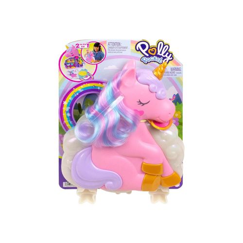 0194735109302 - HKV51 - Polly Pocket - Regenbogen Einhorn Mini-Spielset mit Zubehör