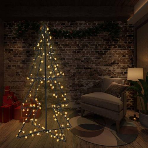 6090177735557 - Longziming - Weihnachtskegelbaum 240 LEDs Innen und Außen 115 x 150 cm