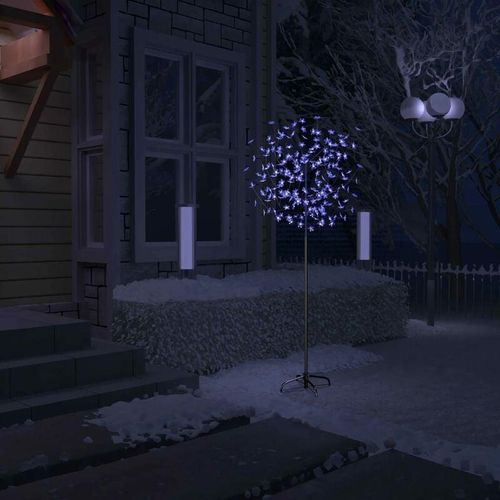 6090177737322 - Weihnachtsbaum 200 LEDs Blau-Weißes Licht Kirschblüten 180 cm