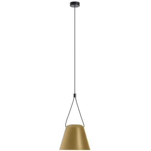 8435526891641 - Leds C4 Lighting - Leds-C4 Attic - Dekorativer hängender Deckenanhänger Matt Schwarz lackiert Gold 1x E27   250cm