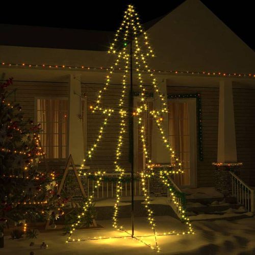 6090177602583 - Longziming - Weihnachtskegelbaum 360 LEDs Indoor Outdoor 143x250 cm