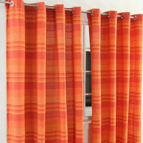 5055967413184 - Gardinen mit Ösen Morocco terracotta im 2er Set 228 x 167 cm - Terrakotta - Homescapes