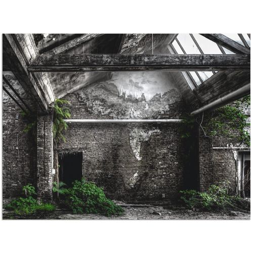 4059745127882 - Wandbild ARTLAND Lost Place - alte Fabrik Bilder Gr B H 40 cm x 30 cm Alu-Dibond-Druck Architektonische Elemente Querformat 1 St schwarz Bild Leinwandbild Kunstdrucke Bilder als Alubild Leinwandbild Wandaufkleber oder Poster in versch Größen