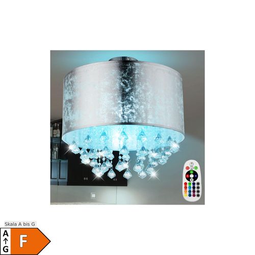9007371541843 - RGB LED Deckenlampe Blattsilber Design mit Kristallen AMY 9007371541843 - RGB LED Deckenlampe Blattsilber Design mit Kristallen AMY