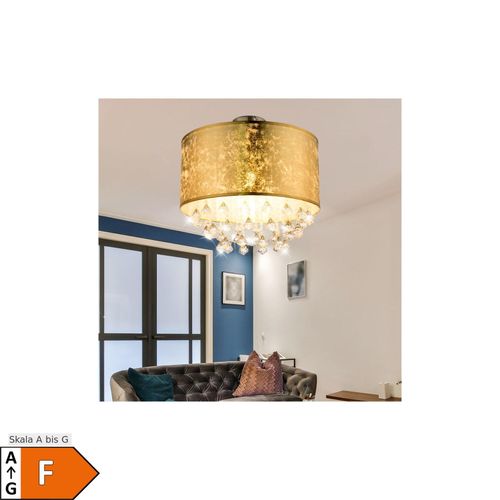 9007371577590 - RGB LED Deckenleuchte im Blattgold Design mit Kristallen AMY 9007371577590 - RGB LED Deckenleuchte im Blattgold Design mit Kristallen AMY