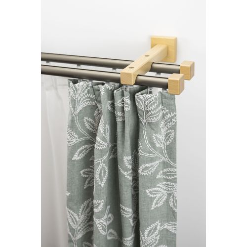 9002777405805 - Gardinenschiene GARESA Cubus Quad Innenlauf Gardinenstangen Gr L 580 cm 1 St 2 läufig beige (natur chromfarben) Gardinenschienen Innenlauf-Vorhanggarnitur verlängerbar Holz-Aluminium 9002777405805 - Gardinenschiene GARESA Cubus Quad Innenlauf Gardinenstangen Gr L 580 cm 1 St 2 läufig beige (natur chromfarben) Gardinenschienen Innenlauf-Vorhanggarnitur verlängerbar Holz-Aluminium