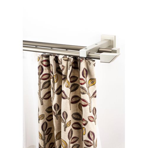 9002777395915 - Gardinenschiene GARESA Cubus Quadros Innenlauf Gardinenstangen Gr L 380 cm 1 St 2 läufig grau (chromfarben) Gardinenschienen Innenlauf-Vorhanggarnitur verlängerbar Holz-Aluminium 9002777395915 - Gardinenschiene GARESA Cubus Quadros Innenlauf Gardinenstangen Gr L 380 cm 1 St 2 läufig grau (chromfarben) Gardinenschienen Innenlauf-Vorhanggarnitur verlängerbar Holz-Aluminium