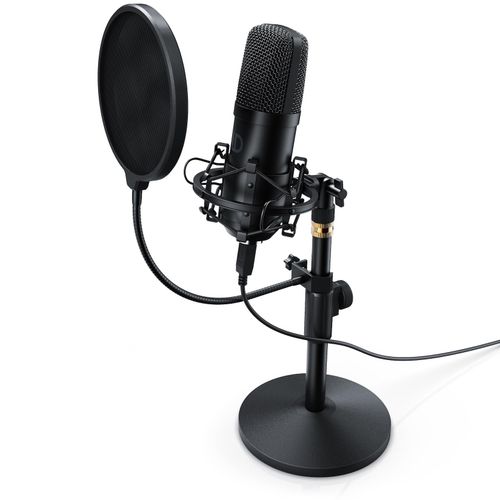 4062861006801 - Profi Podcast Set - USB Studiomikrofon Großmembran Kondensatormikrofon