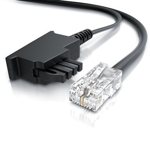 4062861806692 - CSL - Internet Kabel Routerkabel - TAE-F Stecker auf RJ45 Stecker - 30m - Internetkabel - Router an die Telefondose TAE - schwarz 4062861806692 - CSL - Internet Kabel Routerkabel - TAE-F Stecker auf RJ45 Stecker - 30m - Internetkabel - Router an die Telefondose TAE - schwarz