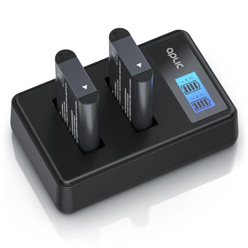 4061474126784 - Akkuladegerät Set inkl 2 Akkus - Kamera Batterieladegerät - Ladegerät geeignet für Sony NP-BX1 - 1000 mAh 36 V - Ladekapazität 600 mA