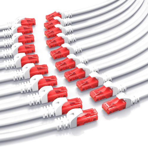 4251259179177 - CSL 20x Cat 6 Gigabit Ethernet LAN Kabel - mehrfach geschirmt - UTP Gigabit - 1000 Mbit s - Patchkabel - Netzwerkkabel - 05m 4251259179177 - CSL 20x Cat 6 Gigabit Ethernet LAN Kabel - mehrfach geschirmt - UTP Gigabit - 1000 Mbit s - Patchkabel - Netzwerkkabel - 05m