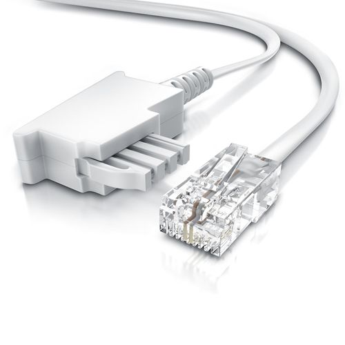 4062861844175 - CSL - Internet Kabel Routerkabel - TAE-F Stecker auf RJ45 Stecker - 50m - Internetkabel - Router an die Telefondose TAE - weiß 4062861844175 - CSL - Internet Kabel Routerkabel - TAE-F Stecker auf RJ45 Stecker - 50m - Internetkabel - Router an die Telefondose TAE - weiß
