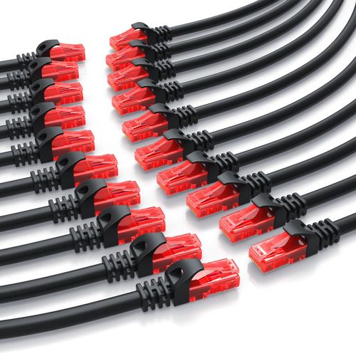 4251259179344 - CSL 20x Cat 6 Gigabit Ethernet LAN Kabel - mehrfach geschirmt - UTP Gigabit - 1000 Mbit s - Patchkabel - Netzwerkkabel - 05m 4251259179344 - CSL 20x Cat 6 Gigabit Ethernet LAN Kabel - mehrfach geschirmt - UTP Gigabit - 1000 Mbit s - Patchkabel - Netzwerkkabel - 05m