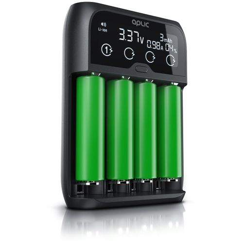 4061474009032 - Universal Akku Ladegerät mit LCD Display für Li-ion Ni-MH Ni-Cd LiFePo4 Akkus