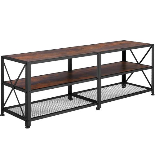 4061173210777 - tectake® TV-Regal Industrial Style 3 offene Etagen seitliche X-Streben 141 x 415 x 505 cm 4061173210777 - tectake® TV-Regal Industrial Style 3 offene Etagen seitliche X-Streben 141 x 415 x 505 cm
