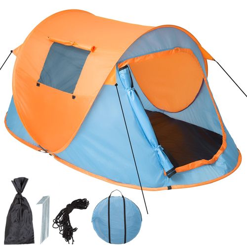 4260435991755 - tectake® Pop-up Wurfzelt für 2 Personen wasserdicht mit Moskitonetz inklusive Heringe Spannseile und Tragetasche 4260435991755 - tectake® Pop-up Wurfzelt für 2 Personen wasserdicht mit Moskitonetz inklusive Heringe Spannseile und Tragetasche