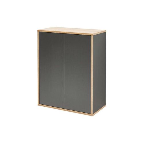 4008033846110 - Doppel-Midischrank finn   Badschrank mit Push-to-Open   Maße (b x h x t) ca 60 x 75 x 305 cm   Schrank fürs Bad mit 2 Türen   Korpus Schwarz  