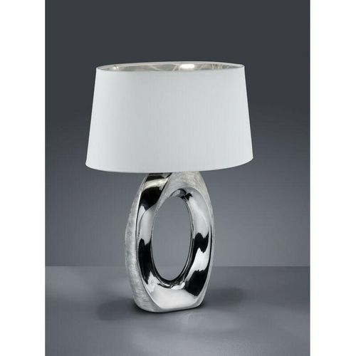 8055303614289 - Iperbriko - Moderne Tischlampe Silber Keramik Taba H52 cm Trio Lighting