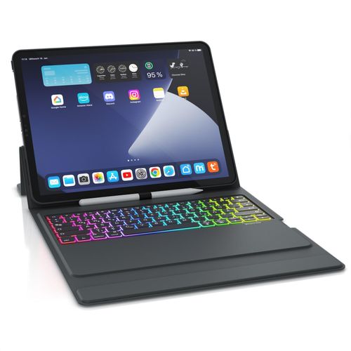 4062861806685 - Bluetooth Tastatur kompatibel mit iPad Pro 129 Zoll - Gen 3 + 4 - 500 mAh Akku - inkl Hülle - Tablet Keyboard kompatibel mit Apple Layout 4062861806685 - Bluetooth Tastatur kompatibel mit iPad Pro 129 Zoll - Gen 3 + 4 - 500 mAh Akku - inkl Hülle - Tablet Keyboard kompatibel mit Apple Layout