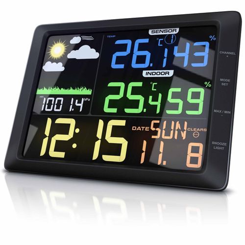 4061474008400 - Wetterstation mit Außensensor LCD Farbdisplay Wettervorhersage Luftdruck Temperatur uvm 4061474008400 - Wetterstation mit Außensensor LCD Farbdisplay Wettervorhersage Luftdruck Temperatur uvm