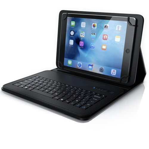 4061474012797 - CSL Bluetooth Tastatur mit Schutzhülle Tablet-Tastatur für 9-12 Zoll Tablets magnetische Befestigung Multimedia Funktionstasten QWERTZ Layout 4061474012797 - CSL Bluetooth Tastatur mit Schutzhülle Tablet-Tastatur für 9-12 Zoll Tablets magnetische Befestigung Multimedia Funktionstasten QWERTZ Layout