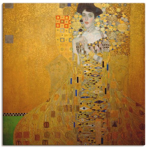 4055327950206 - Wandbild ARTLAND Bloch-Bauer Bilder Gr B H 30 cm x 30 cm Leinwandbild Frau quadratisch 1 St gelb Bild Leinwandbild Kunstdrucke Bilder als Leinwandbild Wandaufkleber oder Poster in versch Größen
