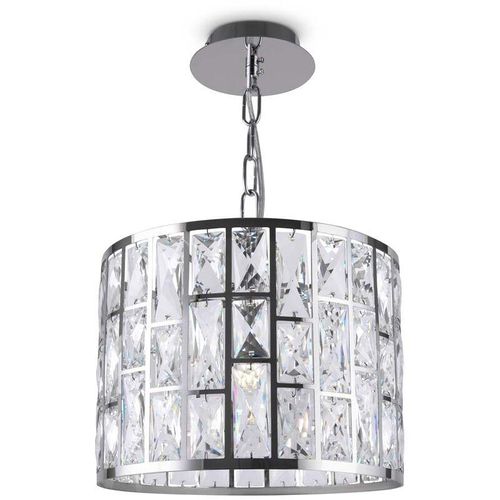 4262431053468 - Pendellampe Pendelleuchte Kristallleuchte Kristalllampe Metall Chrom transparent