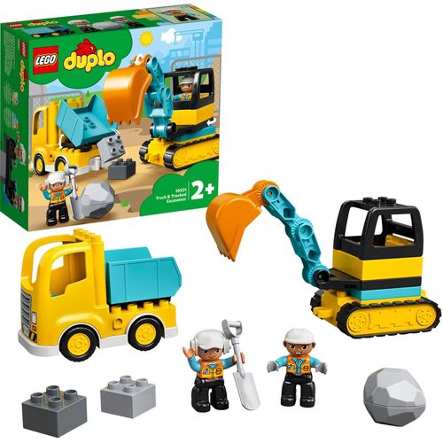 5702016618204 - LEGO Duplo Bau LKW & Kettenbagger Kleinkind Gebäude Spielzeug 10931 Bauset Ab 2 Jahre