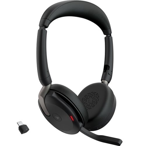 5706991029116 - Evolve2 65 Flex Link380c MS Computer On Ear Headset Bluetooth® Stereo Schwarz Noise Cancelling Headset Mikrofon-Stummschaltung Lautstärkeregelung