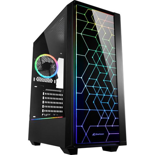 4044951028153 - Computergehäuse RGB LIT 100 Midi Tower Gehärtetes Glas Schwarz 4044951028153 - Computergehäuse RGB LIT 100 Midi Tower Gehärtetes Glas Schwarz