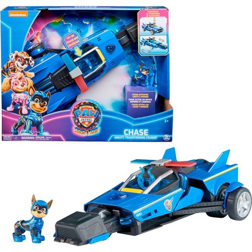 0778988486252 - PAW PATROL Spielfahrzeug Paw Patrol Der Mighty Kinofilm Chases Deluxe Superhelden-Raketenfahrzeug