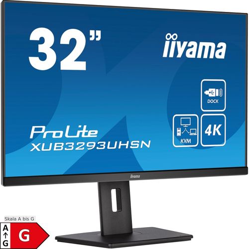 4948570121342 - ProLite LED-Monitor EEK G (A - G) 80 cm (315 Zoll) 3840 x 2160 Pixel 169 4 ms HDMI® DisplayPort Kopfhörer (35 mm Klinke) USB USB-C® IPS LED