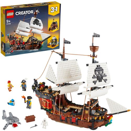 5702016616354 - Konstruktionsspiel   31109 Barco Pirata         Weiß Bunt Bronze 3 in 1 1260 Stücke