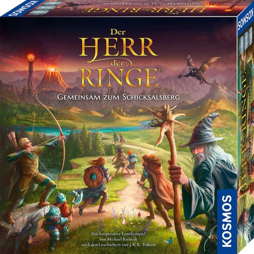 4002051682804 - Gesellschaftsspiel DER HERR DER RINGE - GEMEINSAM ZUM SCHICKSALSBERG in bunt