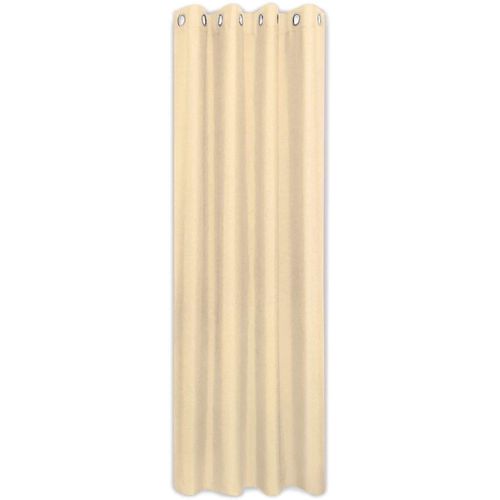 4007863521655 - Vorhang Laurin Gr 1 beige Gardinen 235cm Ösen 140cm Polyester HxB 235x140 Ösenschal aus Dekostoff Uni B140cm H235cm