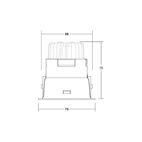 4251433982074 - BRUMBERG LED-Einbauspot Binato RC-dim-to-warm schwarz