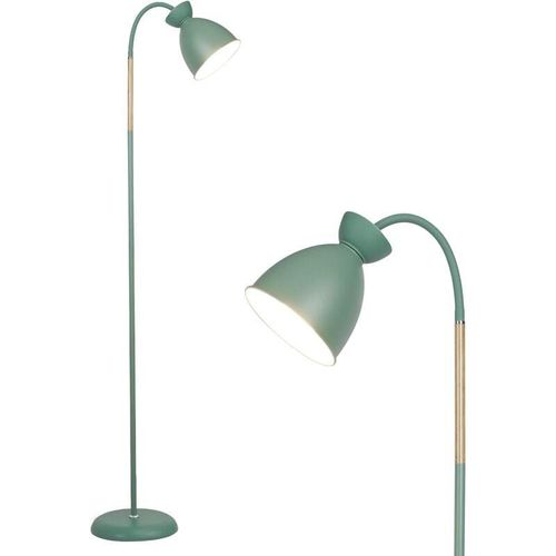 0764179998369 - Schwenkbare Stehlampe Pastel Grün E27 Fassung max 60W Höhe 159CM Retro Metall-Stehleuchte 1 Flammig Für Wohnzimmer Schlafzimmer und Arbeitszimmer