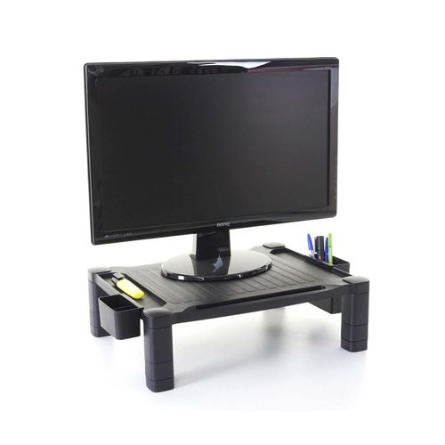 4057651309934 - Monitorerhöhung MCW-E61 Monitorständer Schreibtischaufsatz Bildschirmerhöhung Kunststoff 13x43x33cm