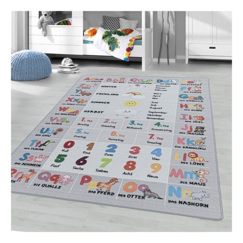 4053659046833 - Kinderteppich Spielteppich Hüpfkästchen Zahlen Tiere rechteckig höhe 8 mm 4053659046833 - Kinderteppich Spielteppich Hüpfkästchen Zahlen Tiere rechteckig höhe 8 mm