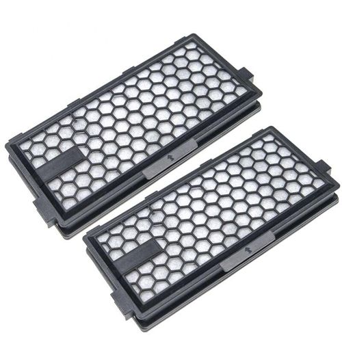 4068201884887 - 2x Staubsaugerfilter Ersatz für Miele SF-AP50 SF-HA50 für Staubsauger - HEPA-Aktivkohlefilter Schwarz Weiß - Vhbw