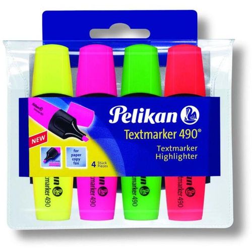 4012700943323 - - 25x Textmarker 4er Set Neon Leuchtfarben Markieren Stifte Büro Malen