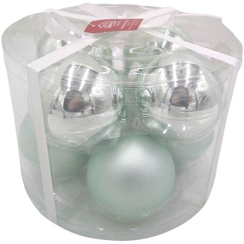 4251699828437 - Buri - Weihnachtsbaumkugeln 8er-Set 75cm Christbaumkugeln Baumschmuck Weihnachtsdeko - mint