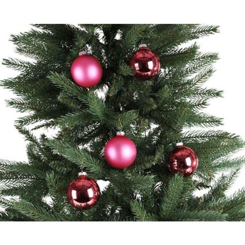 4250407383480 - Buri - Weihnachtsbaumkugeln 8er-Set 75cm Christbaumkugeln Baumschmuck Weihnachtsdeko - pink